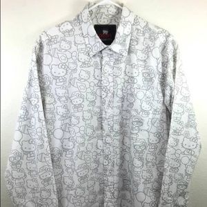 Deter Clothing x Hello Kitty Button up dress shirt